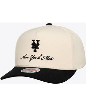 Mitchell & Ness New York Mets Flawless Stretch-snap High Crown Baseball Cap - Natural
