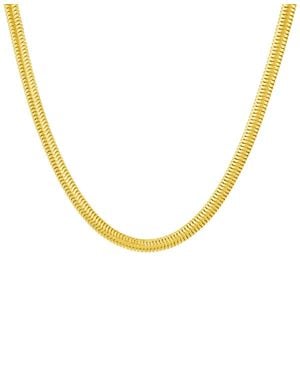 And Now This Snake Chain Necklace - Metallic