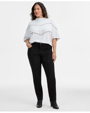 Democracy Plus Size Absolution Straight-leg Jeans - White