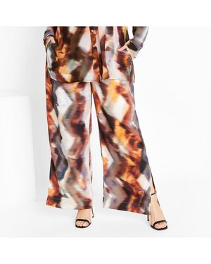 City Chic Plus Size Miranda Print Pant - Multicolor