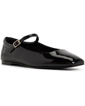 ALDO Kristyn Square-toe Mary Jane Flats - Black
