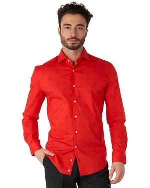 Opposuits Big & Tall Christmas Shirt - Red