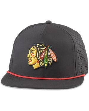 American Needle Chicago Hawks Buxton Pro Tech Adjustable Hat - Gray