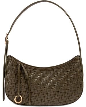 Sam Edelman Kasey Leather Small Shoulder Handbag - Gray