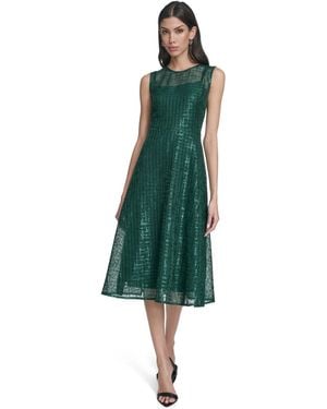calvin klein green sequin dress Small Green Sequin Calvin Klein long prom dress