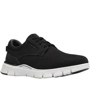 Clarks Step 365 Casual Nubuck Oxfords - Black
