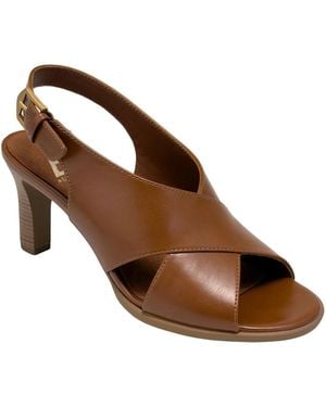 Aerosoles Hollis Slingback Heeled Sandals - Brown