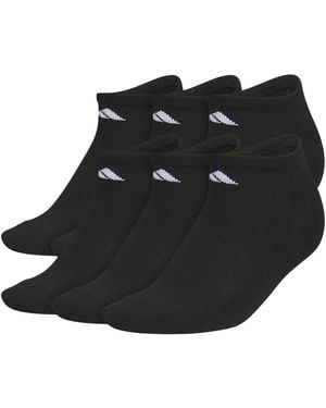 adidas No Show Athletic Cushioned Socks - Black