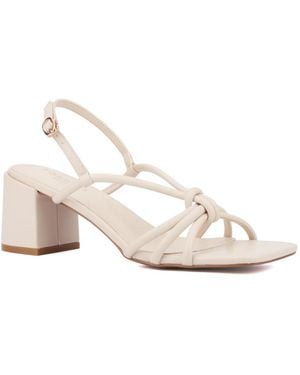 TORGEIS Pemberley Heel Sandal - Natural