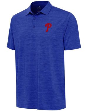 Antigua Philadelphia Phillies Layout Polo Shirt - Blue