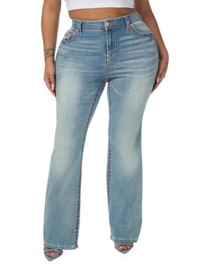 TRUE RELIGION Bootcut Mid-rise Stretch Jeans - Blue