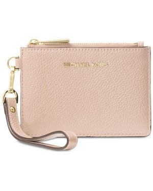 Michael Kors Michael Leather Jet Set Small Coin Purse - Natural