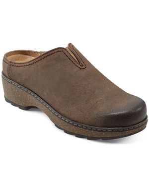 Earth Kolia Slip-on Heeled Clogs - Brown