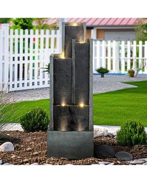 Sunjet 5-tier Modern Water Fountain - Green