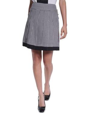 KARL LAGERFELD Knee-length Pleated Skirt - Gray