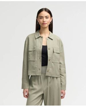 NVLT S Double Pocket Shacket - Natural