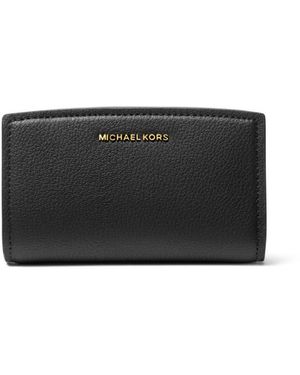 Michael Kors Bryant Leather Zip Around Wallet - White