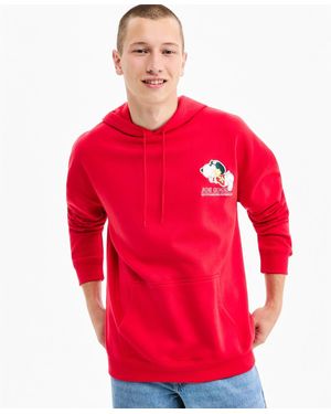 Peanuts | Macy's | 100th Thanksgiving Day Parade Joe Cool Snoopy & Woodstock Balloon Pullover Hoodie - Red