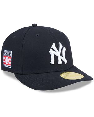 KTZ New York Yankees Baseball Hall Of Fame 59fifty Low Profile Fitted Hat - Blue
