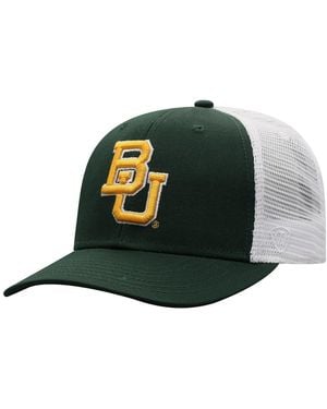 Top Of The World Green/white Baylor Bears Victory Baseline Adjustable Trucker Hat