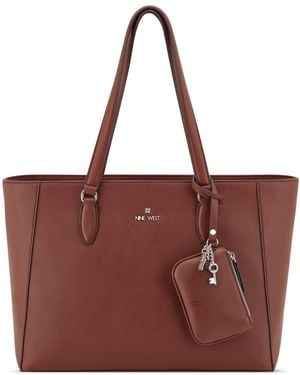 Nine West Farida Extra Large Tote Handbag - Red