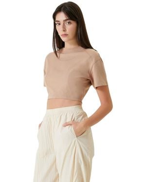 Pcfg Free Heaven Cotton Cropped T-shirt - White