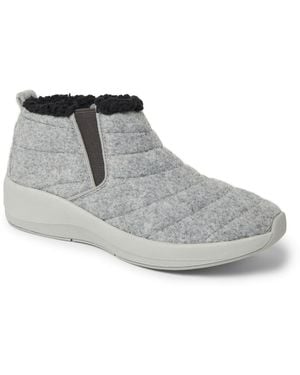 Dearfoams Original Comfort By Naomi Double Gore Booties - Gray