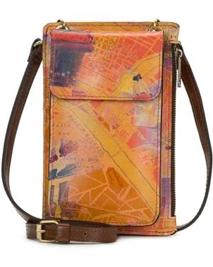 Patricia Nash Chiavella Phone Crossbody - Orange