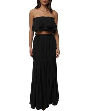 JLUXLABEL By The Sea Skirt Set - Black