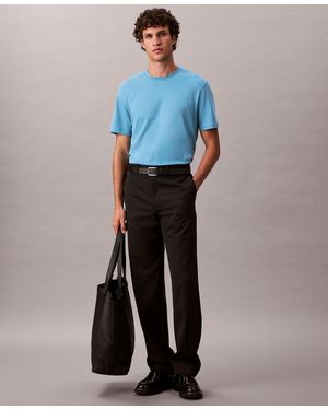 Calvin Klein Short Sleeve Supima Cotton Interlock T-shirt - Blue