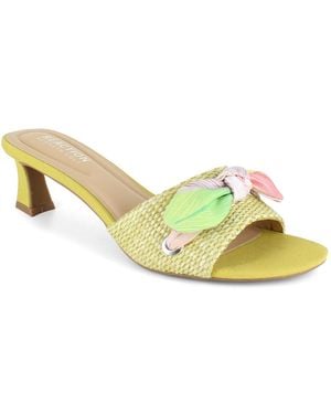 Kenneth Cole Bahama Tie Slip-on Dress Sandals - Yellow