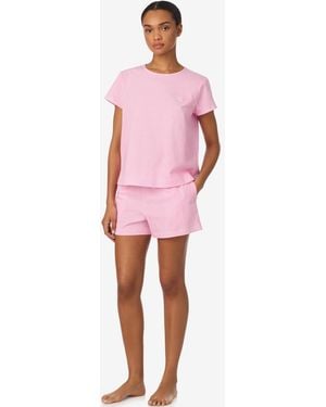 Ralph Lauren 2-piece Cotton Tee And Boxer Set - Pink