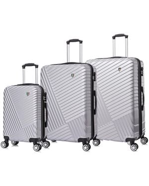TUCCI Italy Volaro 3-pc. Hardside luggage Set - Gray