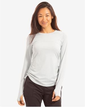 BloqUV Upf 50+ Drawstring Crew Top - White