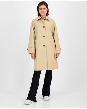 Michael Kors Michael Petite Single-breasted Trench Coat - Natural