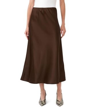 Rebecca Minkoff Satin Pull-on Skirt - Brown