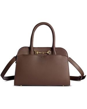 Sam Edelman Loraine Bowler Small Satchel Bag - Brown