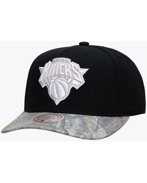 Mitchell & Ness Black/camo New York Knicks Midnight Timber Pro Crown Snapback Hat