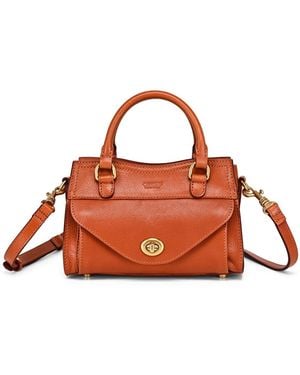 Old Trend Lockwood Small Satchel Bag - Brown