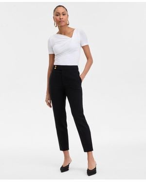 INC International Concepts Straight Leg Cropped Pants 0 16p Exclusively At Macys - White