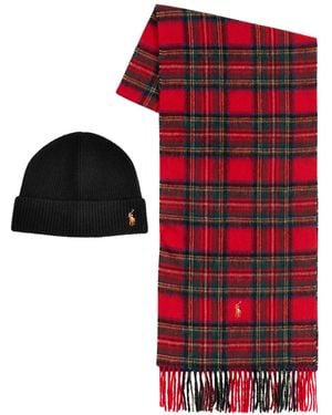 Polo Ralph Lauren Holiday Plaid Boxed Gift Set - Red