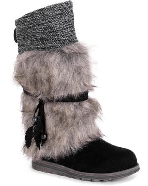 Muk Luks Sigrid Leela Too Boots - Gray