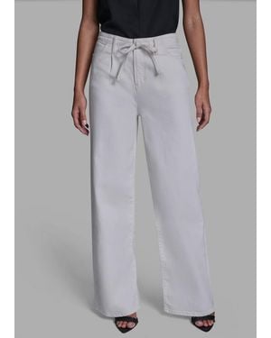 BCBGMAXAZRIA Straight Leg Tie Waist Jeans - Multicolor