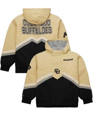 Mitchell & Ness Gold/black Colorado Buffaloes Throw It Back Retro Full-zip Windbreaker Jacket