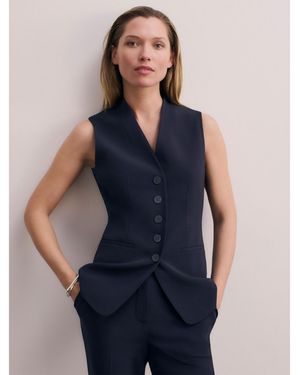 The Fold Hartley Tailored Waistcoat - Blue