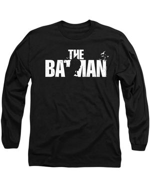 Batman The Silhouette Title Long Sleeve Tee / T-shirt - Black