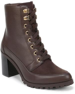 Giani Bernini Karissah Lace-up Block Heel Booties - Brown
