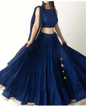 Ras Lehenga Choli - Blue