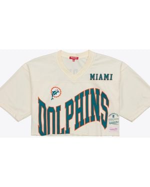 Mitchell & Ness Dan Marino Miami Dolphins Retired Player Cropped Fashion Jersey - White