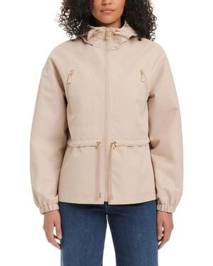 Kate Spade Magic Print Cropped Anorak With Attached Hood - Natural